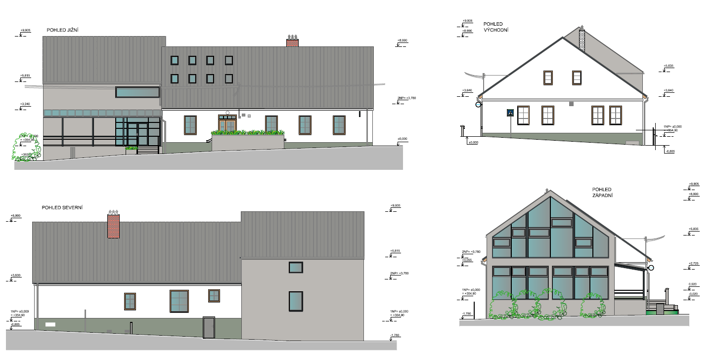 Vizualizace - Komunitní dům, Tichá č.p. 243